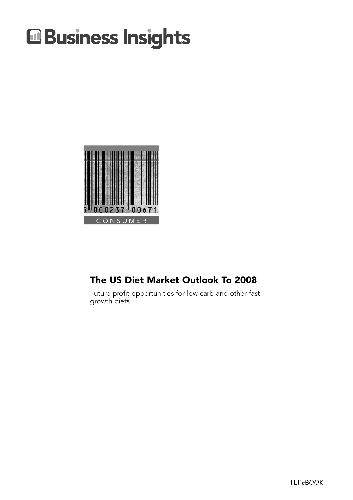 The US Diet Market Outlook To