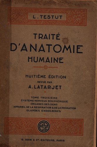 Traite d'anatomie humaine (part 1)