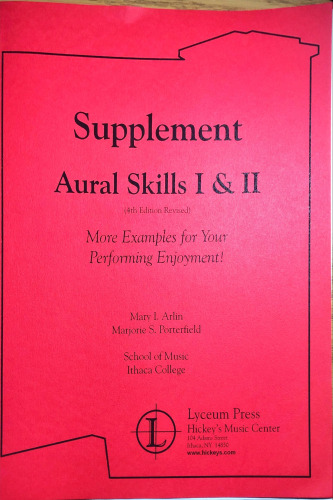 Supplement for Aural Skills I & II