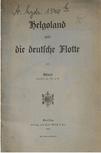 Helgoland und die deutsche Flotte