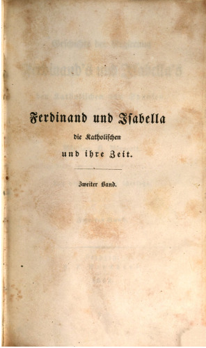 Geschichte der Reierung Ferdinands nd Isabellas der Katholischen von Spanien