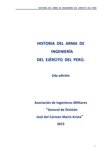 Historia del Arma de Ingeniería del Ejército del Perú