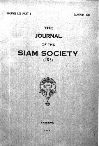 Journal of the Siam Society; 53