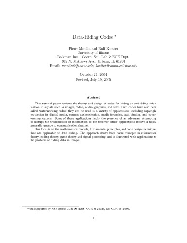 Data-Hiding Codes