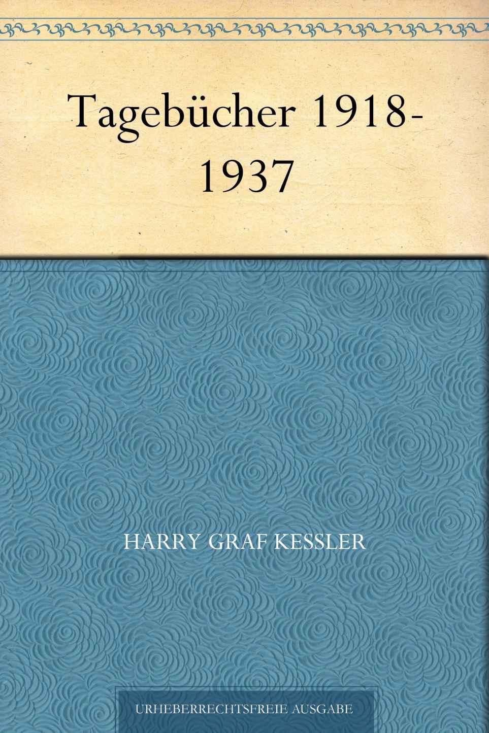 Tagebücher 1918-1937