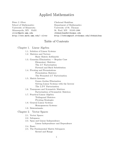 Applied mathematics