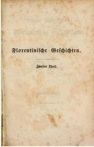 Niccolò Machiavellis Florentinische Geschichten