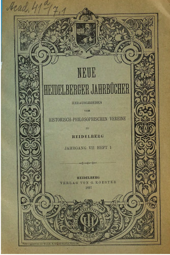 Neue Heidelberger Jahrbücher