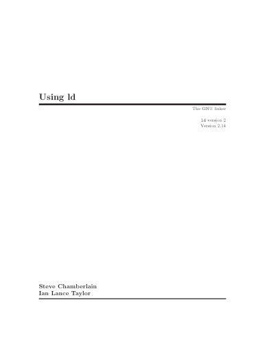 Using ld, the GNU Linker