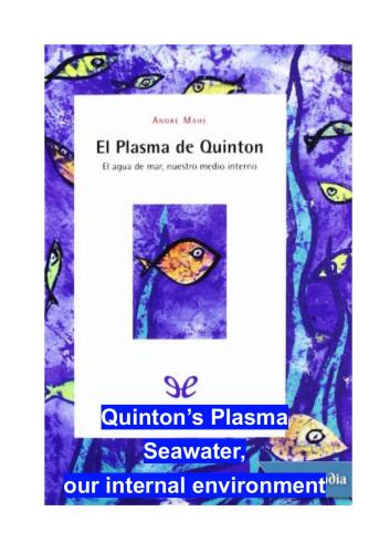 El Plasma de Quinton - ENGLISH