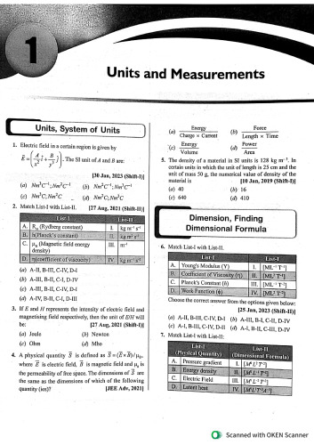 Jee physics main and advanced last 5 years