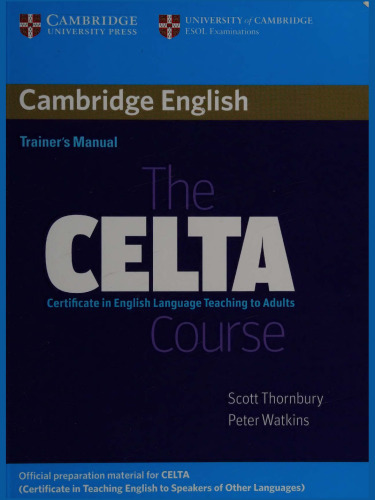 The CELTA course: Trainer's Manual