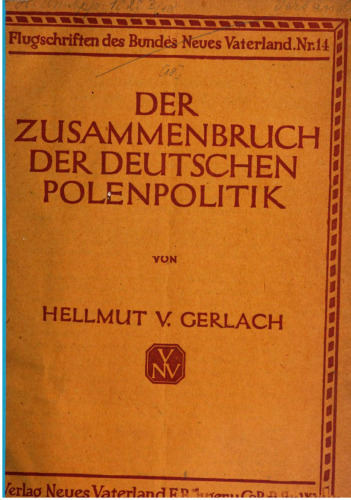 Der Zusammenbruch der deutschen Polenpolitik