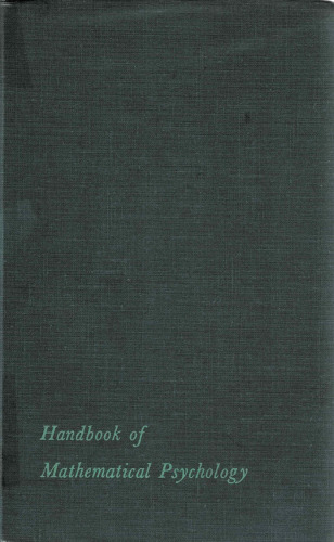 Handbook of Mathematical Psychology