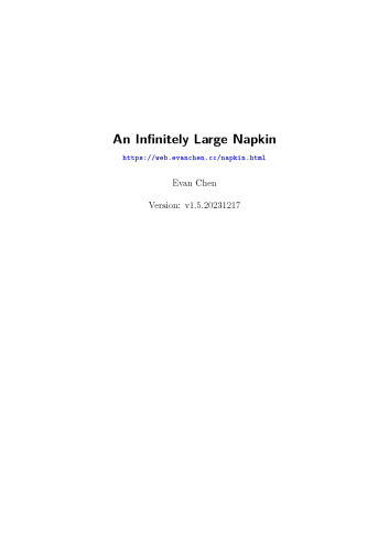 An Infinitely Large Napkin