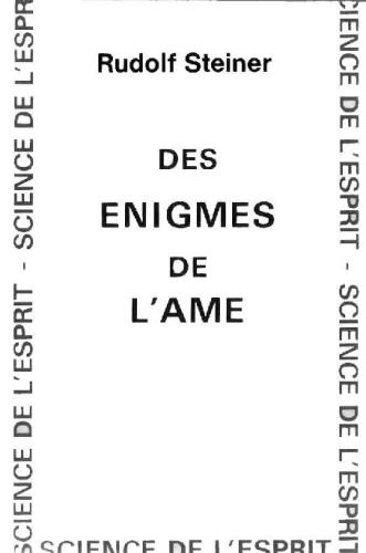 Des énigmes de l'âme