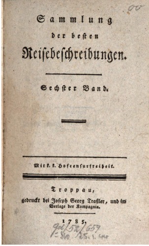 Sammlung der besten Reisebeschreibungen
