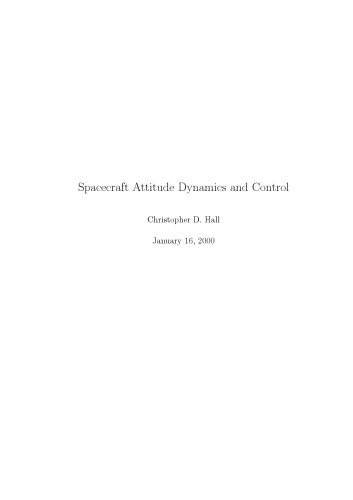 Spacecraft Attitude Dynamics and Control