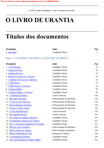 O livro de Urantia