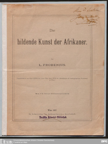 Die bildende Kunst der Afrikaner