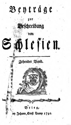 Beyträge zur Beschreibung von Schlesien