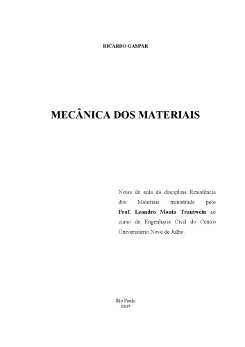 Mecânica dos Materiais