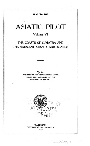 The coasts of Sumatra and the adjacent straits and islands