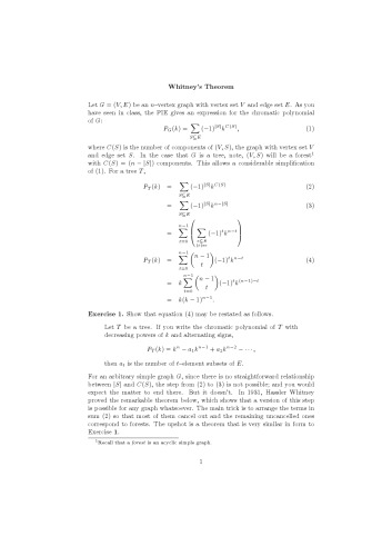 Whitney’s Theorem