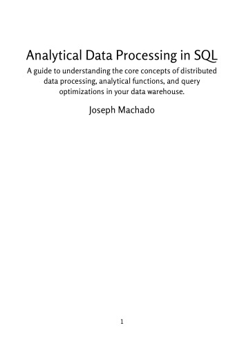 Analytical Data Processing in SQL
