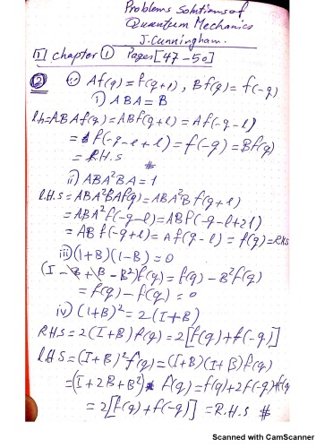 Solution manual of "Quantum Mechanics" by Newing and Cunningham