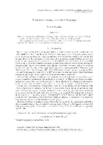 Dimension of asymptotic cones of Lie groups