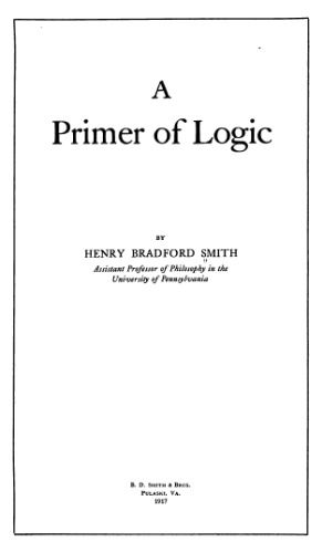 A primer of logic