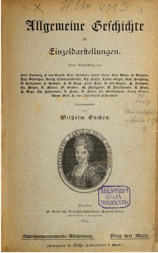 Deutsche Geschichte vom Westfälischen Frieden bis zum Regierungsantritt Friedrichs des Großen 1648 - 1740