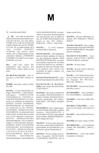 Quechua/ Qichwa/ Qhichwa/ Quichua 
Diccionario quechua-español, runa simi-español