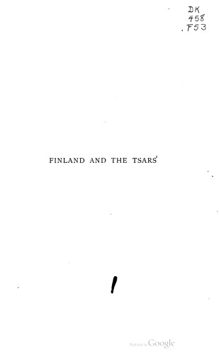 Finland and the Tsars 1809-1899