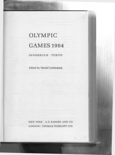 Olympic Games 1964, Innsbruck, Tokyo