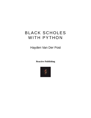 Black Scholes with Python: A Guide to Algorithmic Options Trading