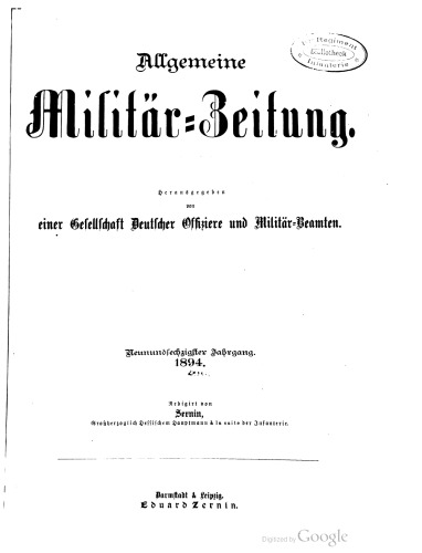 Allgemeine Militär-Zeitung