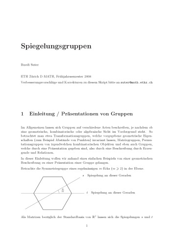 Spiegelungsgruppen