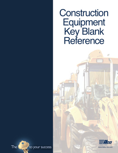 Construction Equipment Key Blank Reference