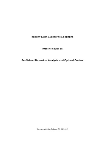 Set-Valued Numerical Analysis and Optimal Control