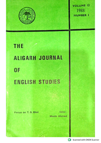 The Aligarh Journal of English Studies