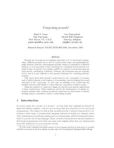 Composing monads