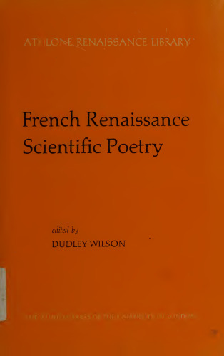 French Renaissance Scientific Poetry