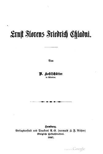 Ernst Florens Friedrich Chladni