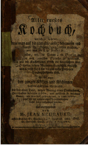 Allerneuestes Kochbuch