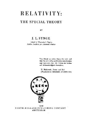 Relativity: The special theory