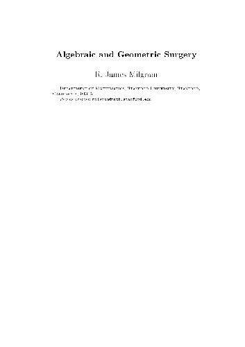 Algebraic and Geometric Surgery