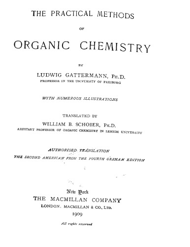 The Practical Methods of Organic Chemistry