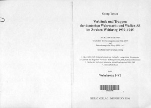 Verbande und Truppen der deutschen Wehrmacht und Waffen-SS im Zweiten Weltkrieg 1939-45. Sechzehnter Band. Verzeichnis der Friedensgarnisonen 1931-1945 und Stazionierungen im Kriege 1939-1945.